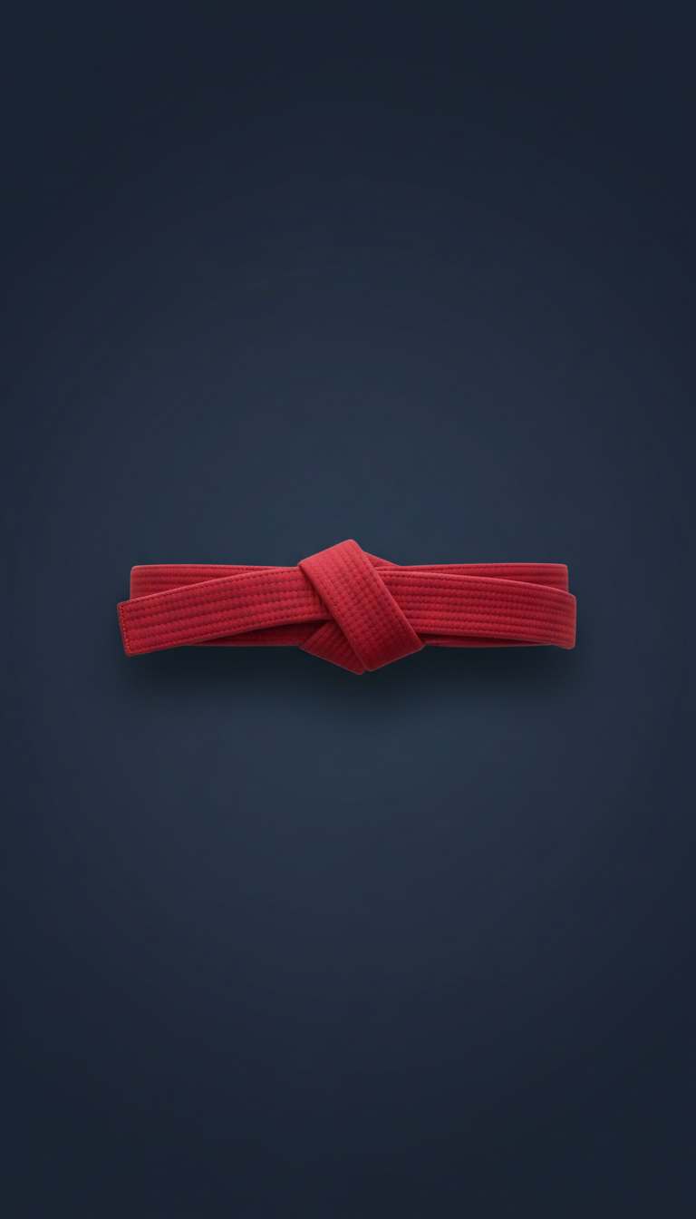 Cinturón BJJ rojo mat edición limitada